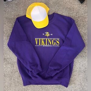Vikings Minnesota Purple Sweater, Minnesota Vikings Football Crewneck